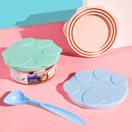 Portable Silicone Canned Lid and Spoon